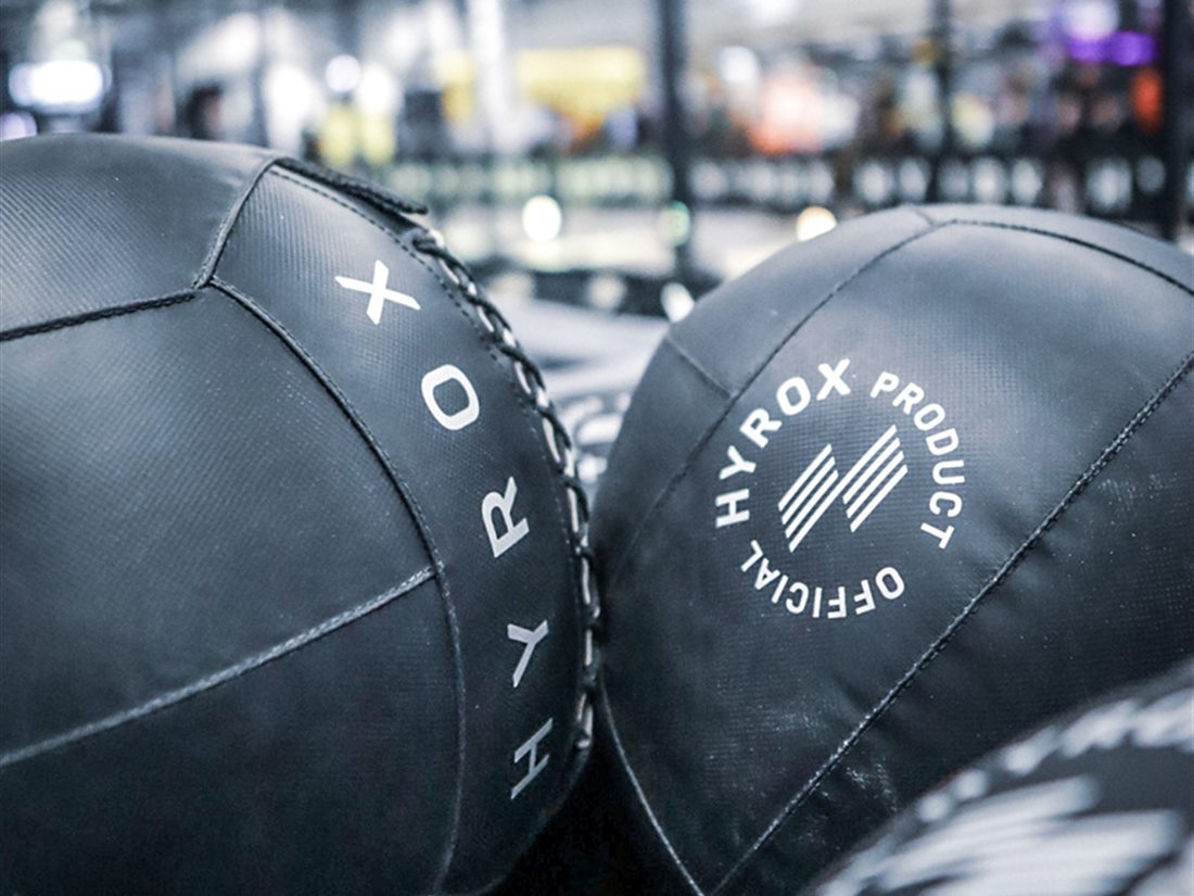 HYROX Wall Balls mit offiziellem HYROX Produktlogo
